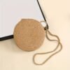 Boho Straw Round Crossbody Mini Woven Beach Bag