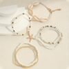 Bohemian Style Starfish Handmade Beaded Shell Bracelet Set
