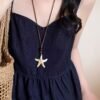 Ocean Star Pendant Necklace Minimalist Coastal Elegance