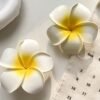 1pc Fashion Cute Women'S Cute Yellow Plumeria Hairpins
