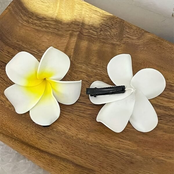1pc Fashion Cute Women'S Cute Yellow Plumeria Hairpins