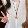 Ocean Star Pendant Necklace Minimalist Coastal Elegance