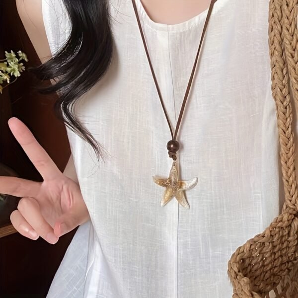 Ocean Star Pendant Necklace Minimalist Coastal Elegance