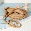 Boho Luxe Round Cutout Bag Handcrafted Crossbody Statement Piece