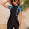 Women'S Stylish One-Piece Competitive Swimsuit