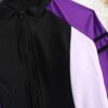 One-piece Color-blocked Zip-up Competitive Swimsuit