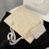 Summer Woven Large Capacity Straw Shoulder Bag Handamde Top Handle Tote Bag with Small Purse