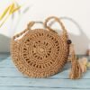 Boho Luxe Round Cutout Bag Handcrafted Crossbody Statement Piece